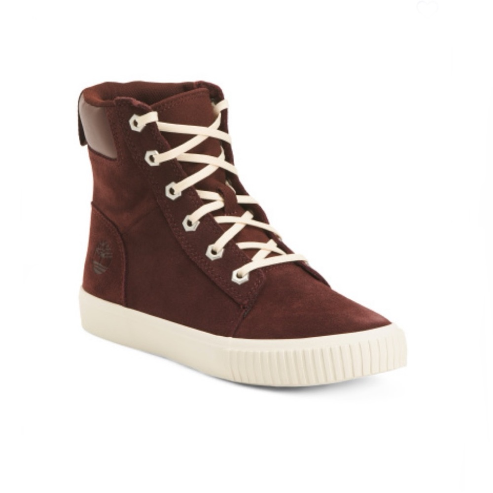 Timberland Dark Burgundy Skyla Bay 6in Suede Boots Women’s Size 6 Medium NEW